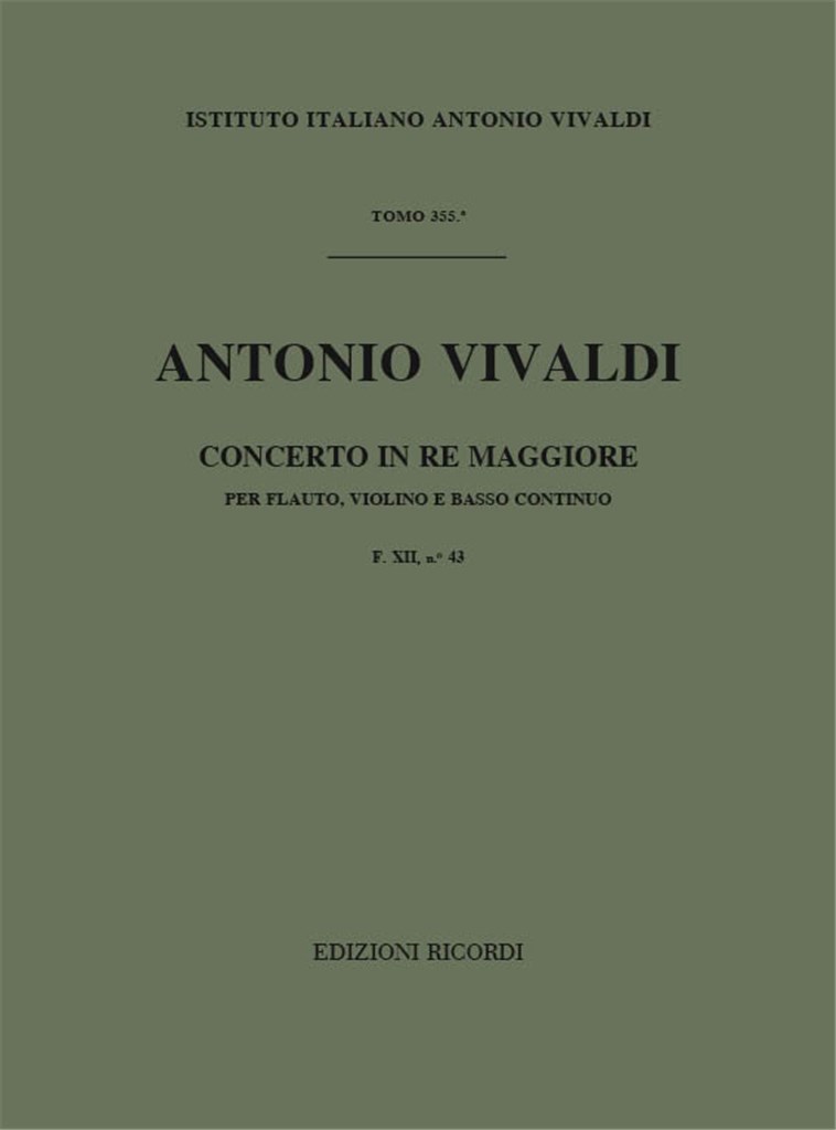 Concerto in Re maggiore (D major) RV 84